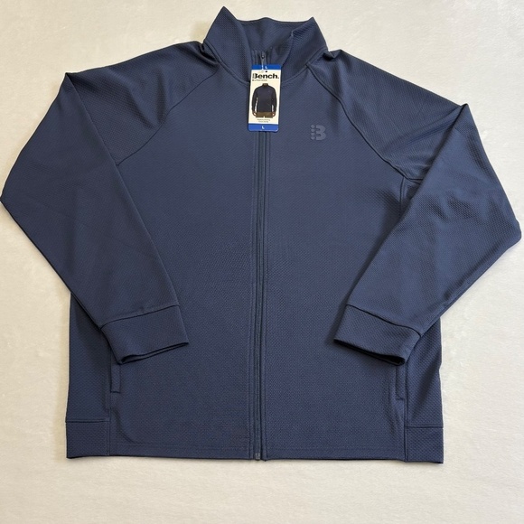 Bench Urbanwear Full Zip Jacket, Moisture Wicking, Blue, Large, NWT - Picture 5 of 14